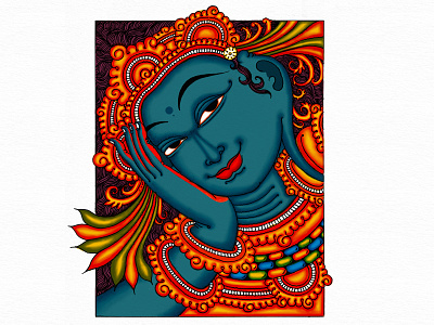 Waiting creative design digital art digitalpainting graphic design illustration kerala keralamuralpainting muralapainting painting