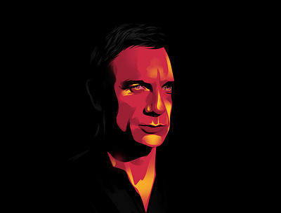 Daniel Craig 007 creative daniel craig design digital art digitalpainting film graphic design illustration jamesbond poster