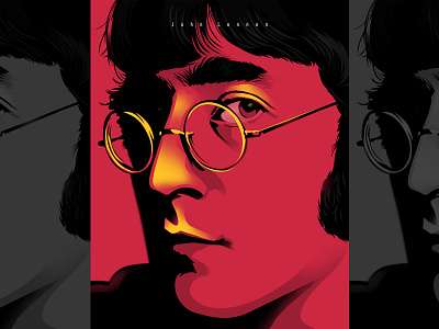 John Lennon art band creative design digital digital art digitalpainting film graphic design illustration music