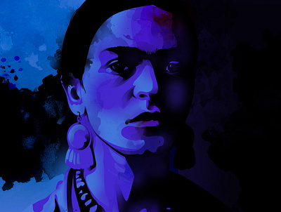 Frida creative design digital art digitalpainting film graphic design illustration