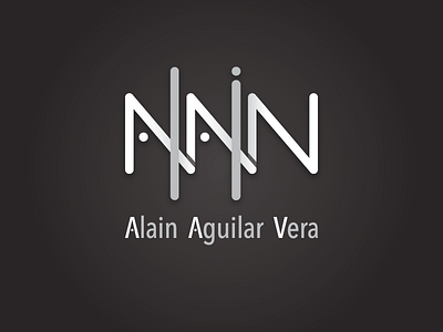 Alain - Personal Logo brand design graphic designer identity line logo mark minimal personal brand simple typography