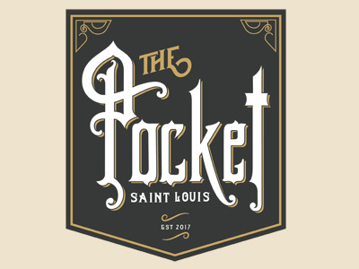 The Pocket Logo branding hand lettering identity lettering logo logotype st. louis typography