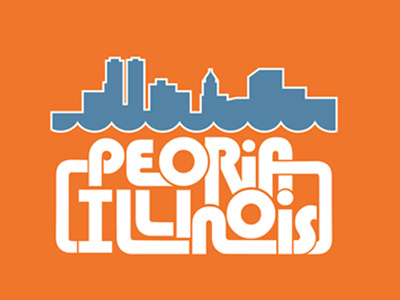 Peoria, Illinois Wordmark branding illinois logo peoria type typography wordmark