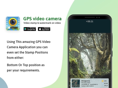 GPS Map Video Camera By Gps Map Camera On Dribbble   3 1x 