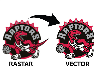 Raster to vector design graphic design illustration logo vector