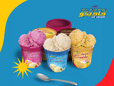 Fadeco Ice Cream - Social Media branding design graphic design illustration instagram motion graphics social media social media post stories