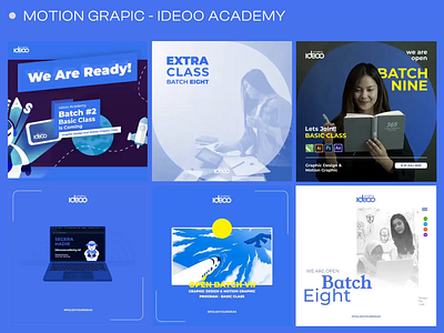 MOTION GRAPHIC - IDEOO ACADEMY 3d animation branding design graphic design illustration instagram mascot motion graphics ui vector