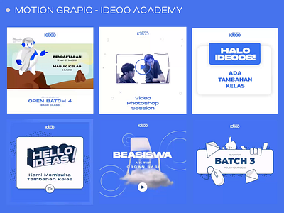 Motion Graphic - Ideoo Academy 3d animation branding design graphic design illustration instagram logo motion graphics ui