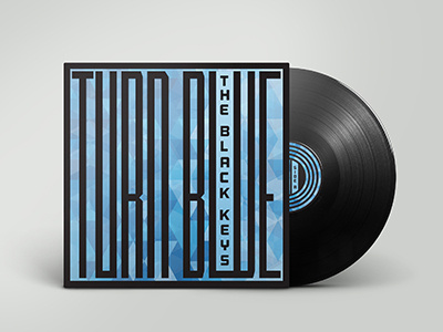Turn Blue Album Cover album cover graphic design illustration typography