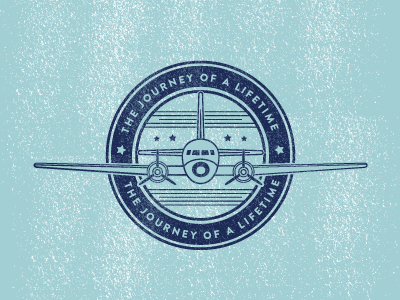 Vintage Airline Inspired Badge airline badge branding illustration logo plane stamp vector