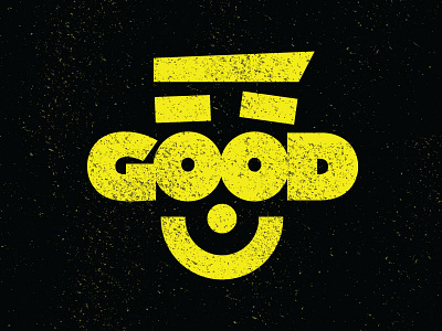 Do Good! badge branding face good grit grunge logo typography