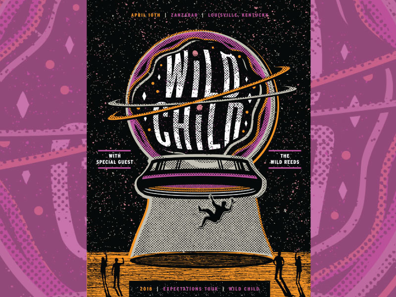 Wild child the wild reeds tour poster concept 3 v3 dribbble