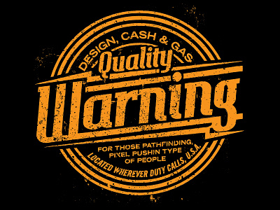 Design, Cash And Gas badge branding graphic design grit grunge illustration logo texture typography vector vintage