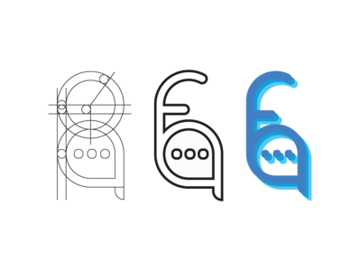 Forum App Logo goldenratio gradient illustrator logo logo design logotype love newshot typeface
