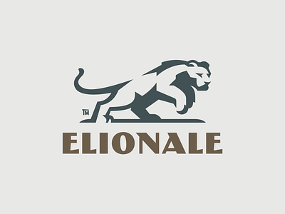 Elionale branding cat design elegant fast illustration lion logo logodesign logotype mark negativespace sharp stong
