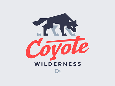 Coyote animal branding coyote design graphic design illustration logo logodesign logotype mark nature typo typography vector wild wilderness wolf