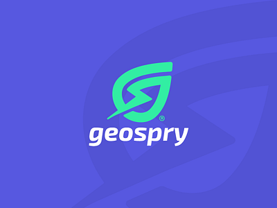 GeoSpry active branding consulting design energy logo logotype mark minimal monogram power thunder