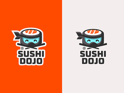 Sushi Dojo branding character design dojo fish food illustration logo logotype mark ninja sushi