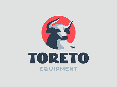 Toreto animal brandign bull design horn illustration logo logotype mark negativespace strong taurus toro traditional