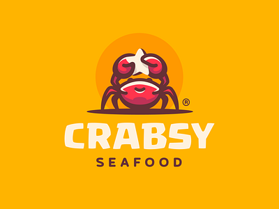 Crabsy animal branding claw crab design food illustration logo logotype mark ocean sea sea food star