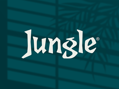 Jungle Wordmark branding calligraphy clean design jungle leaves logo logodesign logotype mark type typedesign typographie typography wordmark