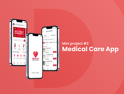 Medical Care App app design miniproject mockups ui uidesign ux uxdesign uxresearch