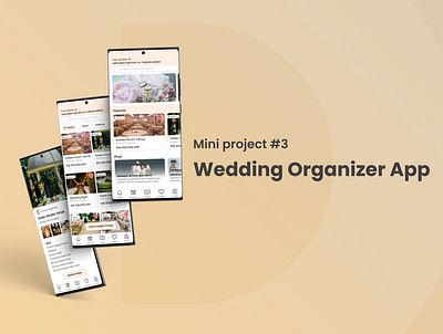 Wedding Organizer App app design miniproject mockups ui uidesign ux uxdesign uxresearch