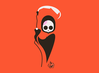 Grim Reaper death grim reaper halloween illustration october skull spooky vector