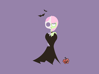 Undead halloween illustration october spooky vector