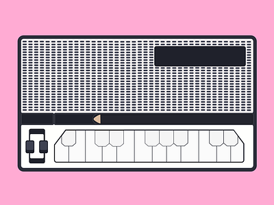 Stylophone instrument stylophone synthesizer vector