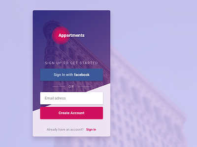 Sign Up  / #DailyUI #001