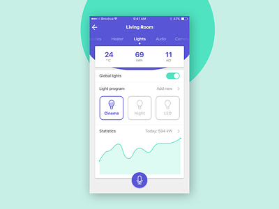 DailyUI 007 – Settings app climate dailyui ios settings smart home