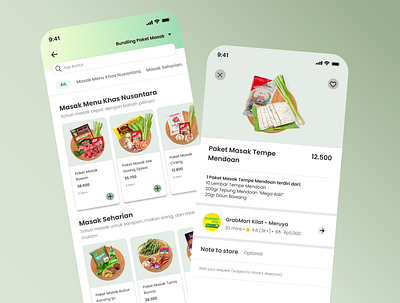 Redesign GrabMart Kilat: Paket Masak case study design ui uiux