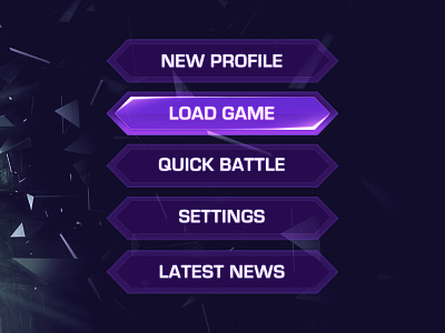 Video Game UI Buttons