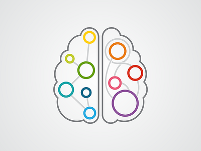 The Brain: Left vs. Right brain brand creativity discovery illustration learning logo school science steam stem