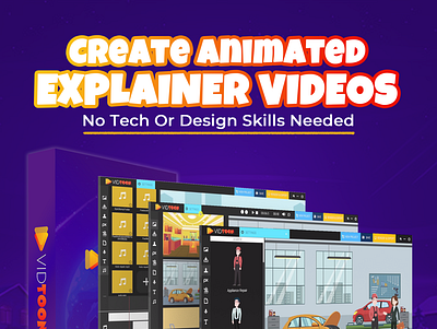 VidToon is here! Drag and drop animation made easy... 3d affiliate marketing animation branding facebook graphic design instagram logo motion graphics social media ui youtube