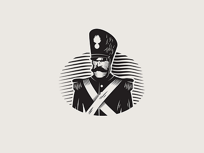 Soldier branding design illustration logo retro soldier vintage