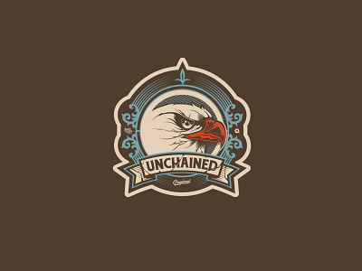 Unchained Eagle design eagle emblem illustration logo retro vector vintage