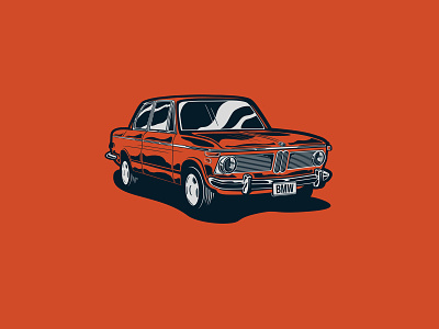 Retro cars - BMW bmw car design emblem illustration logo retro sticker vector vintage