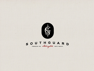 Southguard logo monogram sword tobacco