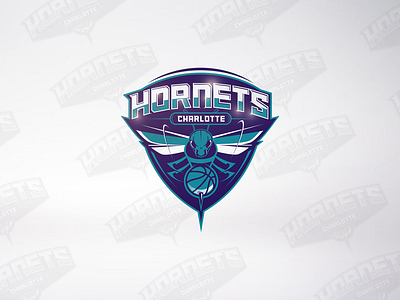 Charlotte Hornets basketball charlotte emblem hornet hornets logo nba