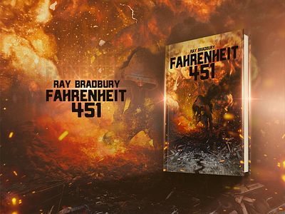 Fahrenheit 451 book cover 451 book burning cover fahrenheit fire