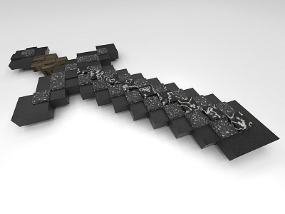 Minecraft Stone Sword 3d design diamond miecraft stone sword