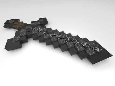 Minecraft Stone Sword by Josh Howard - Dribbble