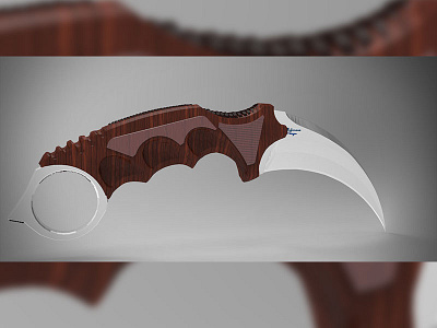 Wood Handle Karambit