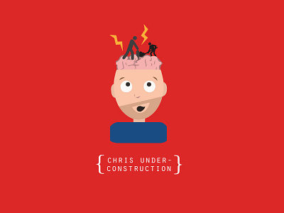 Chris Under-Construction blog illustration illustrator logo nyc silly vector art