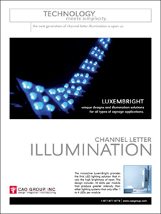 Illumination ad print