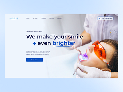Dental Clinic design graphic design photoshop typography ui ux web design