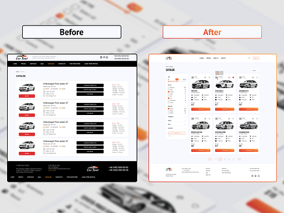 Car rental | Redesign branding design graphic design illustration photoshop typography ui ux web design