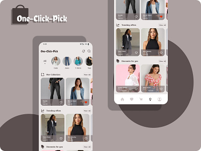 Shopping recommendation app dailyui design ui